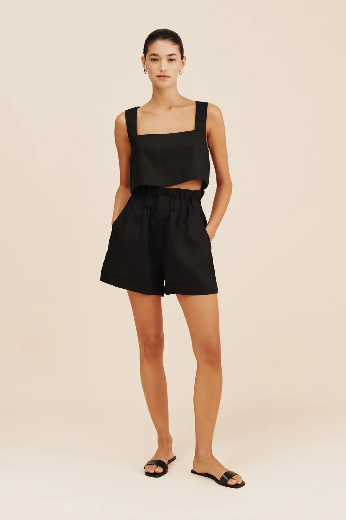 Alice Crop Top in Black - Image 3
