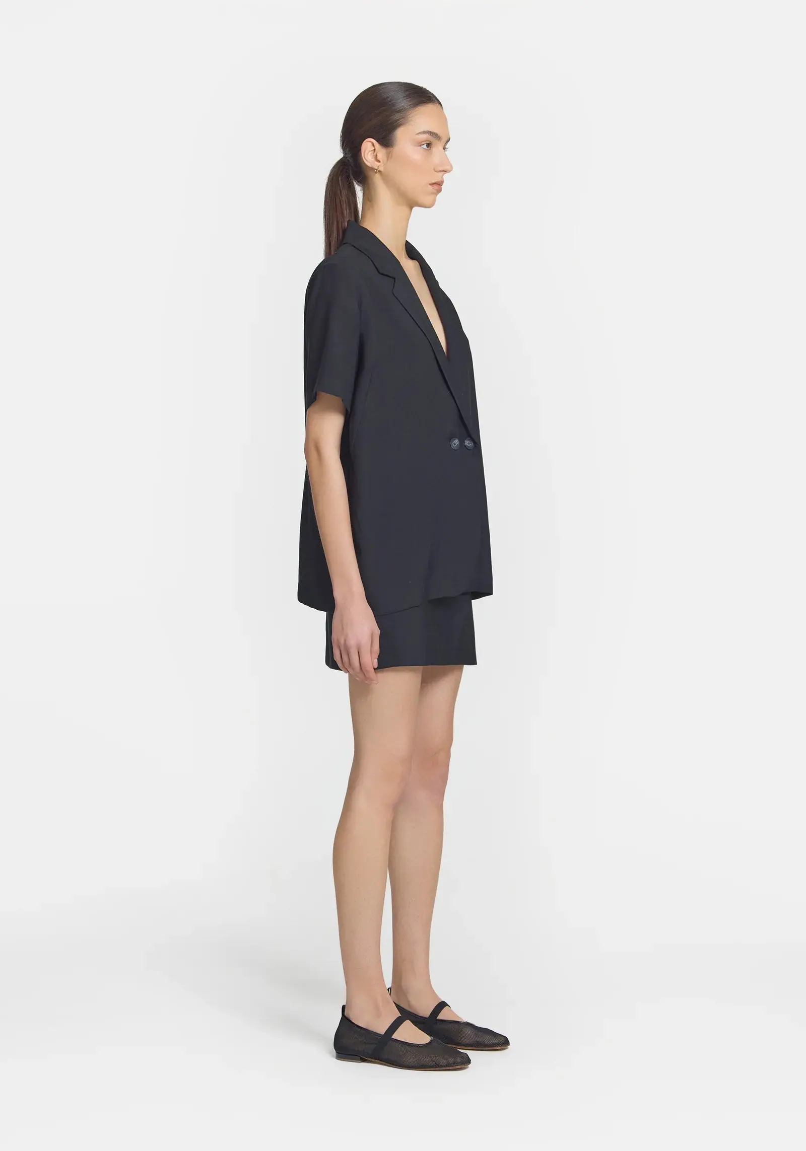 Hepburn Shirt in Black - Image 3